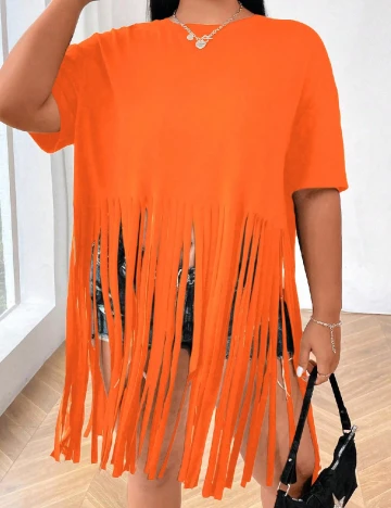 Tricou SHEIN CURVE, portocaliu