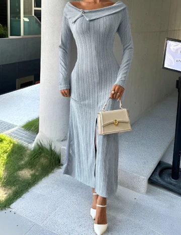 Rochie lunga SHEIN, gri