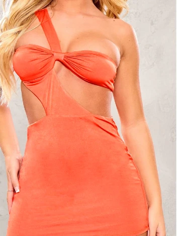 Rochie scurta PRETTYLITTLETHING, portocaliu