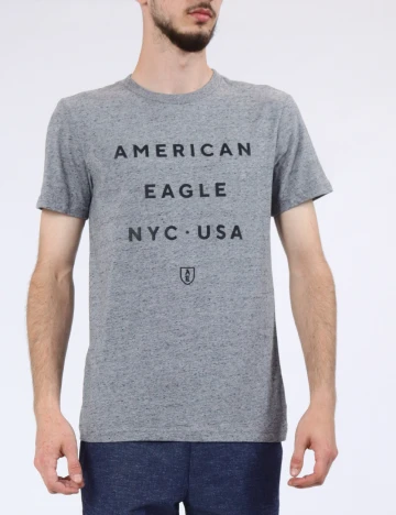 Tricou American Eagle, gri Gri