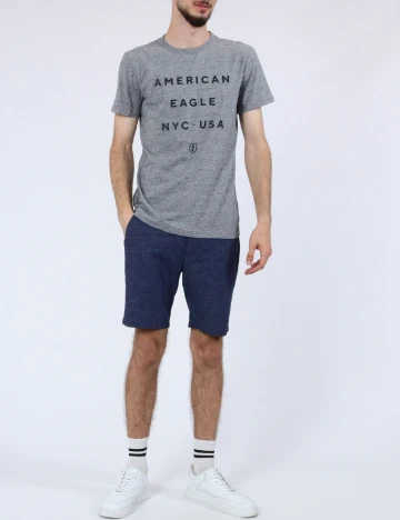 Tricou American Eagle, gri Gri