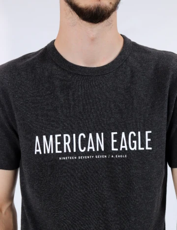 Tricou American Eagle, gri Gri