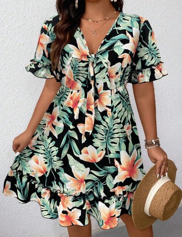 Rochie scurta SHEIN CURVE, mix culori