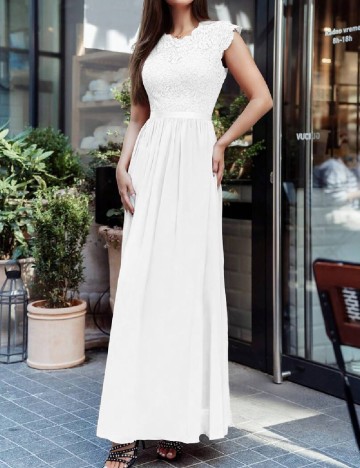
						Rochie lunga Miusol, alb