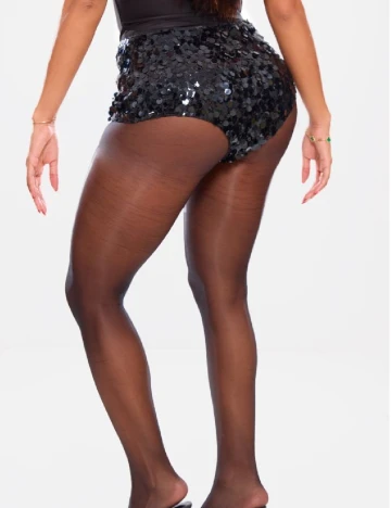 Pantaloni scurti PRETTYLITTLETHING, negru Negru
