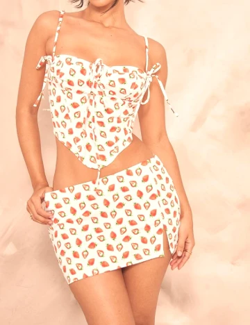 Top PRETTYLITTLETHING, alb Alb