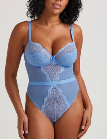 Body Ivory Rose Curve, albastru Albastru