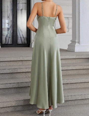 Rochie lunga SHEIN, verde Verde