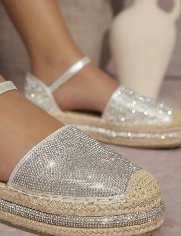 Espadrile SHEIN, gri Gri
