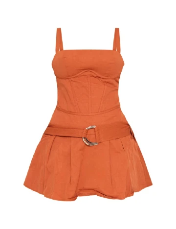 Rochie scurta PRETTYLITTLETHING, maro