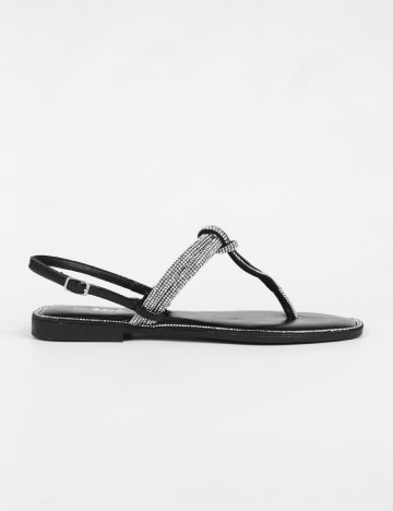 
						Sandale SHEIN, negru/gri