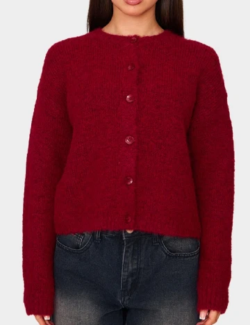 Cardigan PRETTYLITTLETHING, rosu