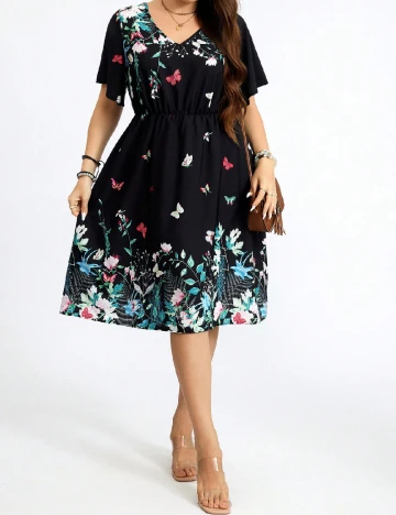 Rochie scurta SHEIN CURVE, negru