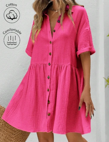 Rochie scurta SHEIN, roz