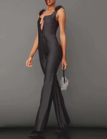 Salopeta PRETTYLITTLETHING, negru