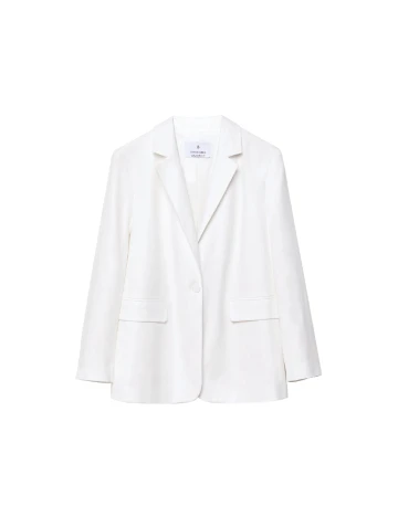 Sacou Stradivarius, alb