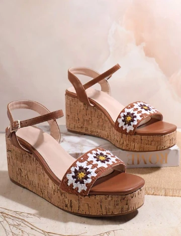 Sandale SHEIN, maro