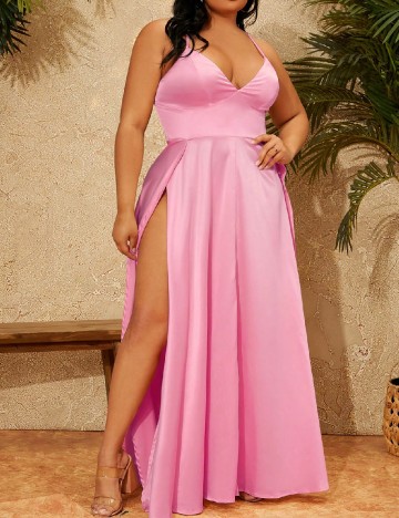 
						Rochie lunga SHEIN CURVE, roz