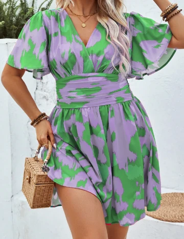Rochie scurta SHEIN CURVE, mov