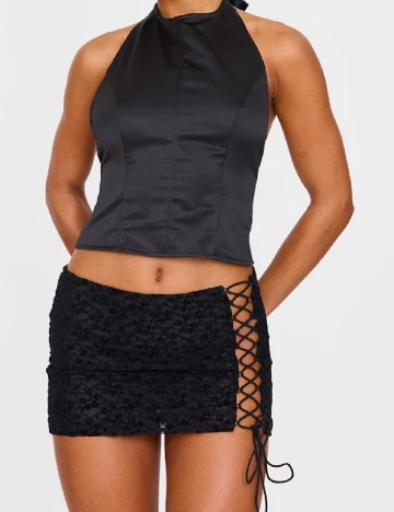 Fusta PRETTYLITTLETHING, negru