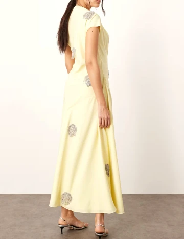 Rochie lunga Arrange, galben
