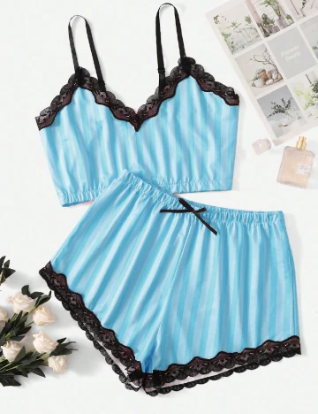 Pijama SHEIN, albastru