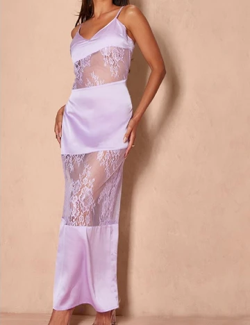 Rochie lunga PRETTYLITTLETHING, mov Mov