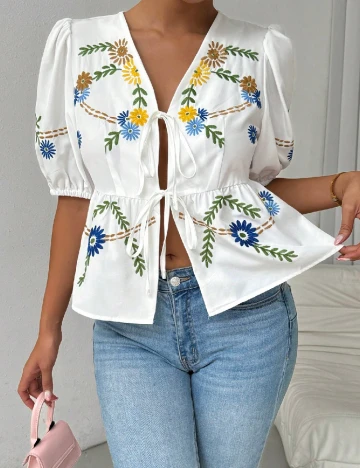 Bluza SHEIN, alb Alb