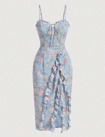 
						Rochie medie SHEIN, bleu