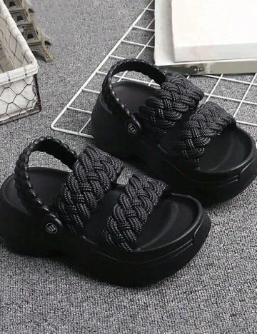 Sandale SHEIN, negru