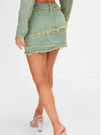 Fusta PRETTYLITTLETHING, albastru