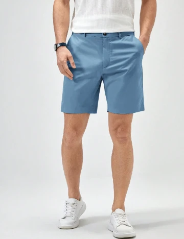 Pantaloni scurti SHEIN, albastru