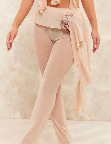 Pantaloni de plaja PRETTYLITTLETHING, crem