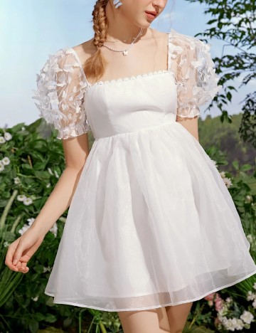 
						Rochie scurta SHEIN, alb
