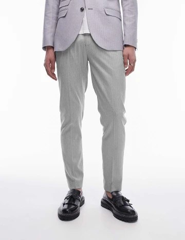 Pantaloni Topman, gri