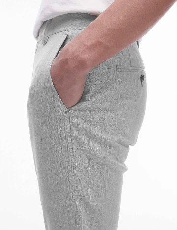Pantaloni Topman, gri