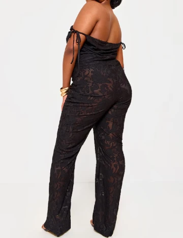 Salopeta PRETTYLITTLETHING Plus Size, negru Negru
