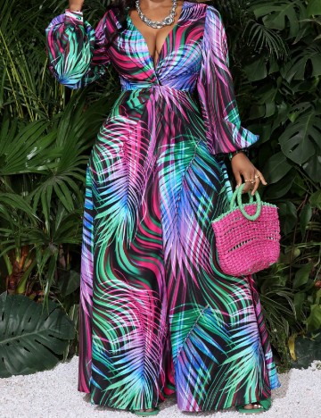
						Rochie lunga SHEIN, mix culori
