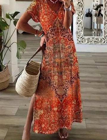 
						Rochie lunga SHEIN, rosu