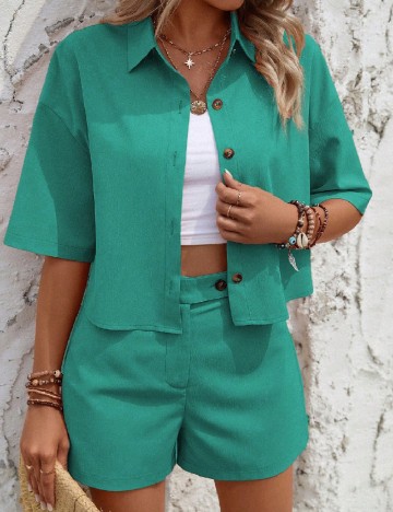 
						Compleu SHEIN, verde
