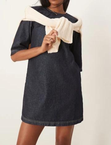 Rochie scurta ASOS, bleumarin Albastru