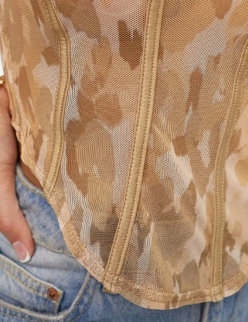 Top FASHIONKILLA, animal print Animal print