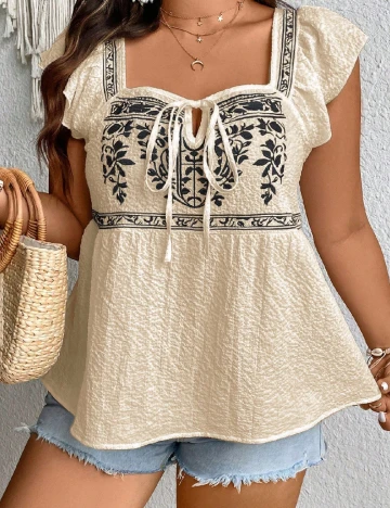Bluza SHEIN CURVE, crem