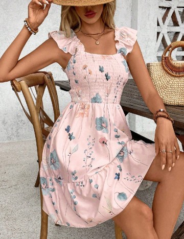 Rochie scurta SHEIN, roz