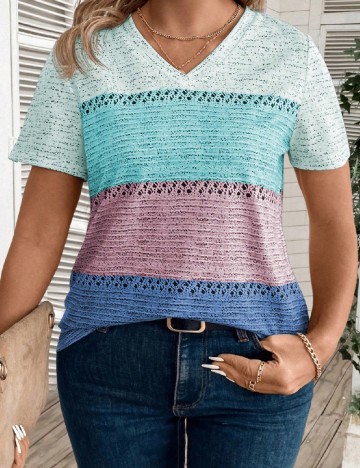 
						Tricou SHEIN CURVE, mix culori