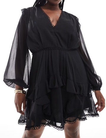 Rochie scurta ASOS Curve, negru
