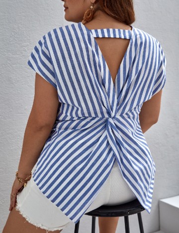 Bluza SHEIN CURVE, albastru