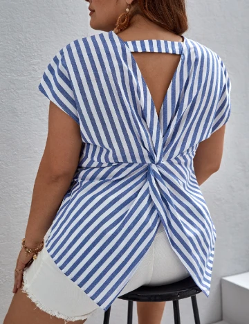 Bluza SHEIN CURVE, albastru