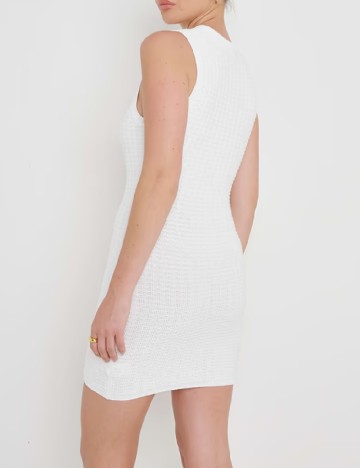 Rochie scurta Pretty Lavish, alb