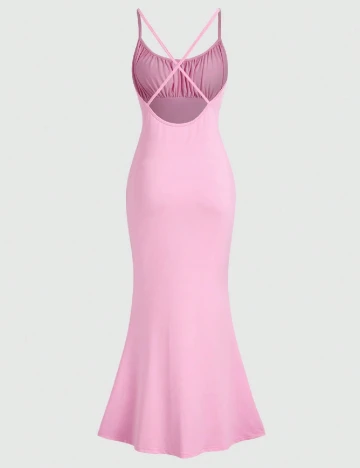 Rochie lunga SHEIN, roz Roz